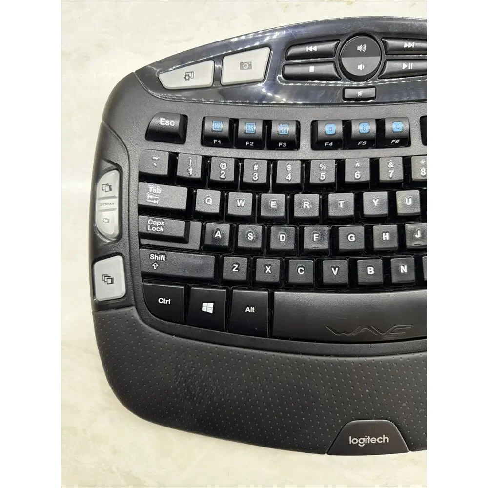 Logitech MK550 Comfort Wave K350 Wireless Keyboard & Mouse Combo W/ Unify Dongle
